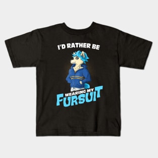 Fursuit Manga Anime Furry Cosplay Fandom Kids T-Shirt